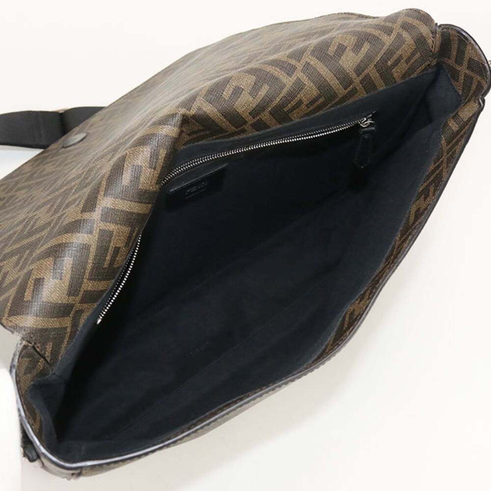 FENDI Diagonal Shoulder Bag 7VA521 A9XS Men's Brown - Picture 3 of 7